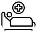 Hospital bed icon