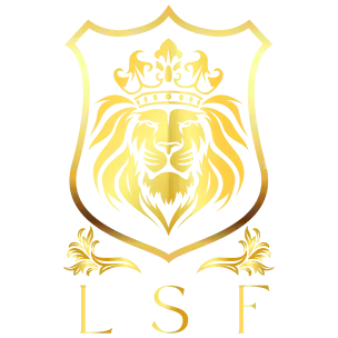 Lion Shield Financial Logo Gold